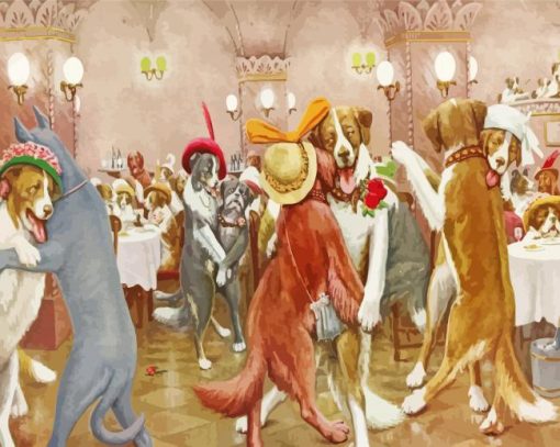 Dogs Party Diamond Painting