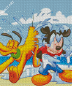 Mickey And Pluto Diamond Painting