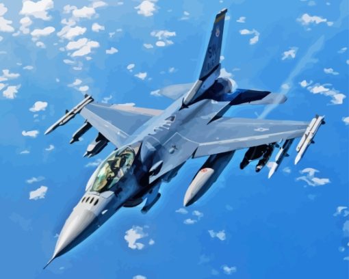 Fighting Falcon Diamond Painting