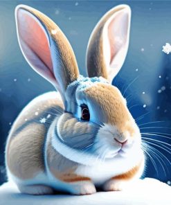 Bunny In Snow Diamond Painting