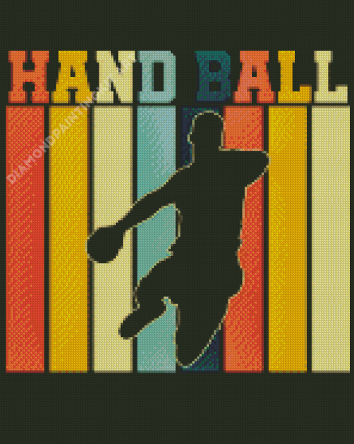 Handball Poster Diamond Painting