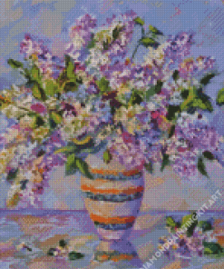 Lilac Flowers Diamond Painting