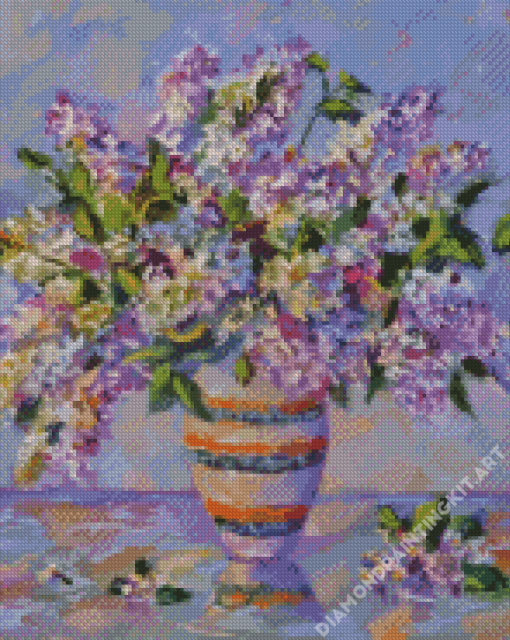 Lilac Flowers Diamond Painting