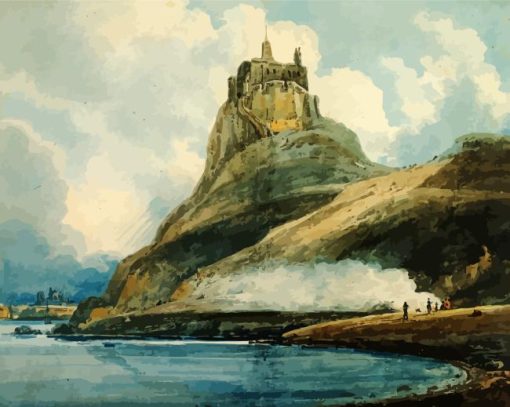 Lindisfarne Castle Diamond Painting