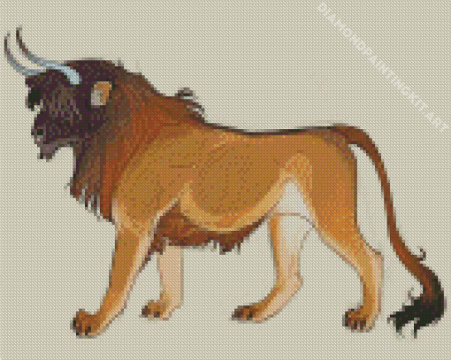 Lion Bull Diamond Painting