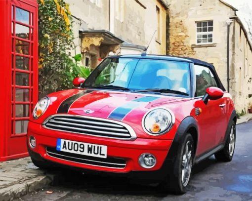 London Mini Car Diamond Painting