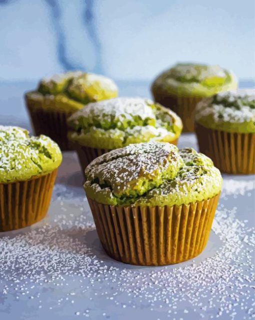 Matcha Muffins Diamond Painting