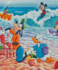 Mickey And Friend Diamond Painting