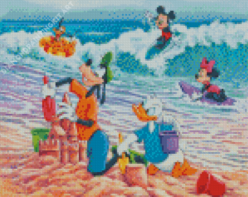 Mickey And Friend Diamond Painting