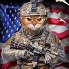 Military Cat Diamond Painting