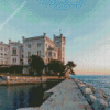 Miramare Castle Diamond Painting