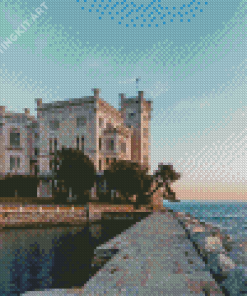 Miramare Castle Diamond Painting