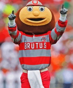 Mascot Brutus Buckeye Diamond Painting