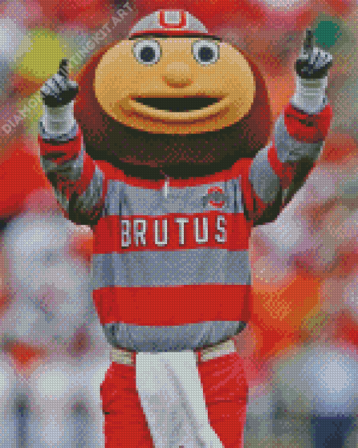 Mascot Brutus Buckeye Diamond Painting