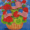 Flower Basket Diamond Painting