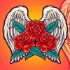 Rose With Wings Diamond Painting