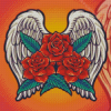 Rose With Wings Diamond Painting