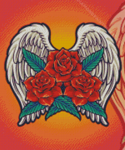 Rose With Wings Diamond Painting