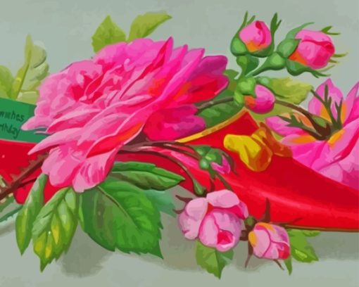 Roses In Shoe Diamond Painting