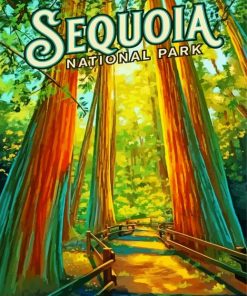 Sequoia Forest Diamond Painting