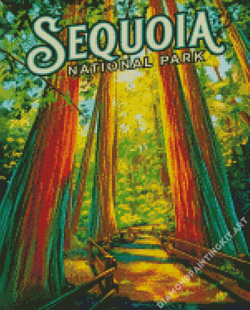 Sequoia Forest Diamond Painting