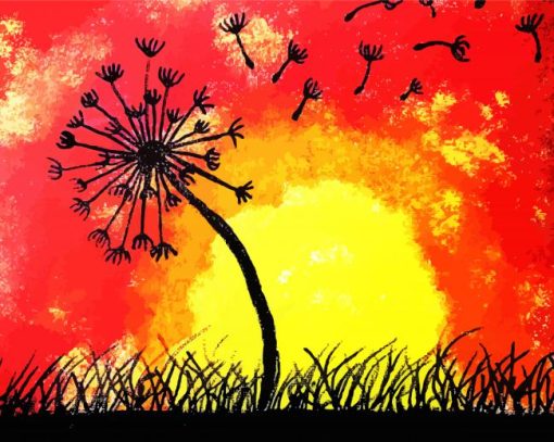 Dandelion Plant Diamond Painting