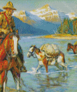 The Pack Train Diamond Painting