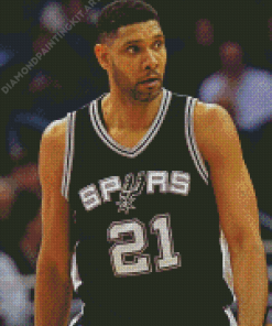 Tim Duncan Player Diamond Painting