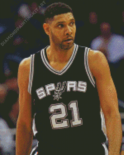 Tim Duncan Player Diamond Painting