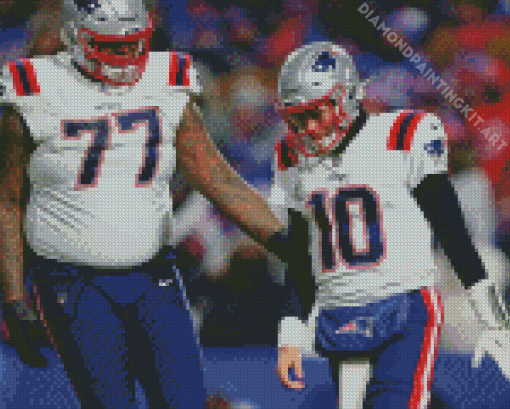 Trent Brown Patriots Diamond Painting