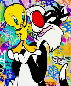 Tweety And Sylvester Diamond Painting