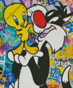 Tweety And Sylvester Diamond Painting