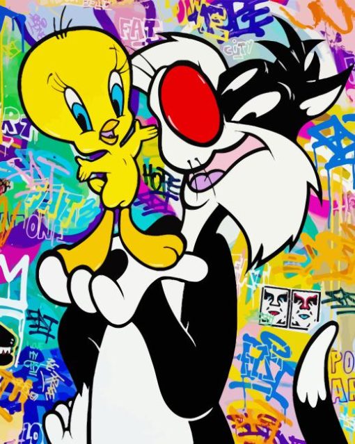 Tweety And Sylvester Diamond Painting