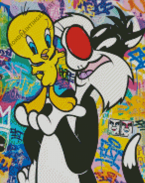 Tweety And Sylvester Diamond Painting