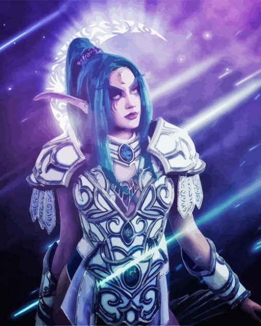 Tyrande Whisperwind Diamond Painting