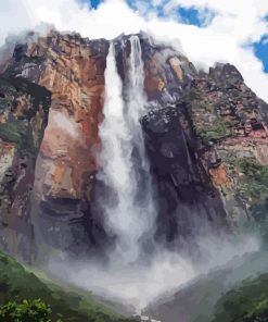 Waterfall Venezuela Diamond Painting