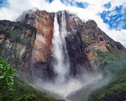 Waterfall Venezuela Diamond Painting