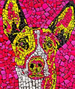 Mosaic Dog Diamond Painting