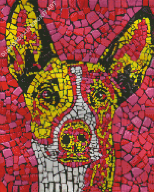 Mosaic Dog Diamond Painting