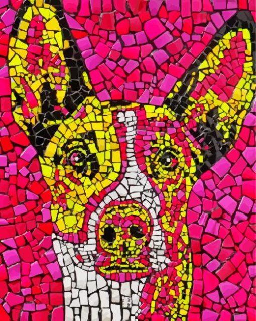 Mosaic Dog Diamond Painting