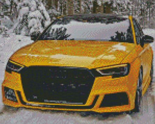 Yellow Audi Diamond Painting