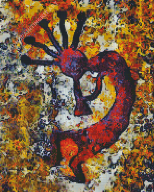 Abstract Kokopelli Diamond Painting