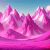 Pink Mountains Diamond Painting