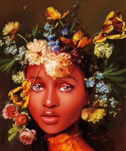 Afro Flowers Diamond Painting