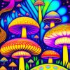 Psychedelic Mushroom Diamond Painting