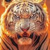 Tiger Fire Diamond Painting