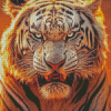 Tiger Fire Diamond Painting