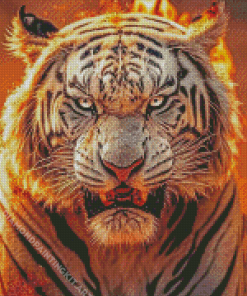 Tiger Fire Diamond Painting