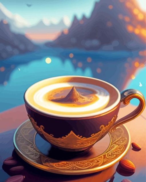 Autumn Coffee Diamond Painting