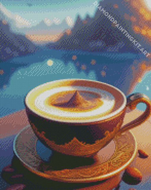 Autumn Coffee Diamond Painting